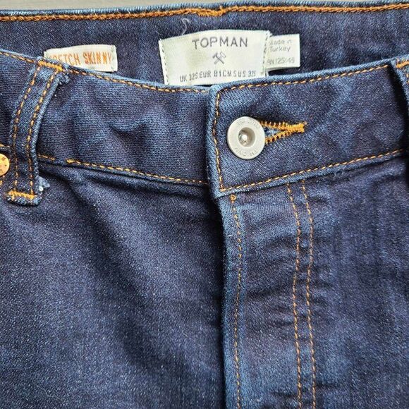 Topman Stretch Skinny Jeans US Size 32 S (Check Measurements) - Picture 2 of 8